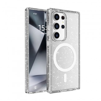 Galaxy S25 Ultra Kılıf M-safe Şarj Özellikli Parlayan Simli Saydam Renkli Zore Allstar Kapak Galaxy S25 Ultra Kılıf M-safe Şarj Özellikli Parlayan Simli Saydam Renkli Zore Allstar Kapak