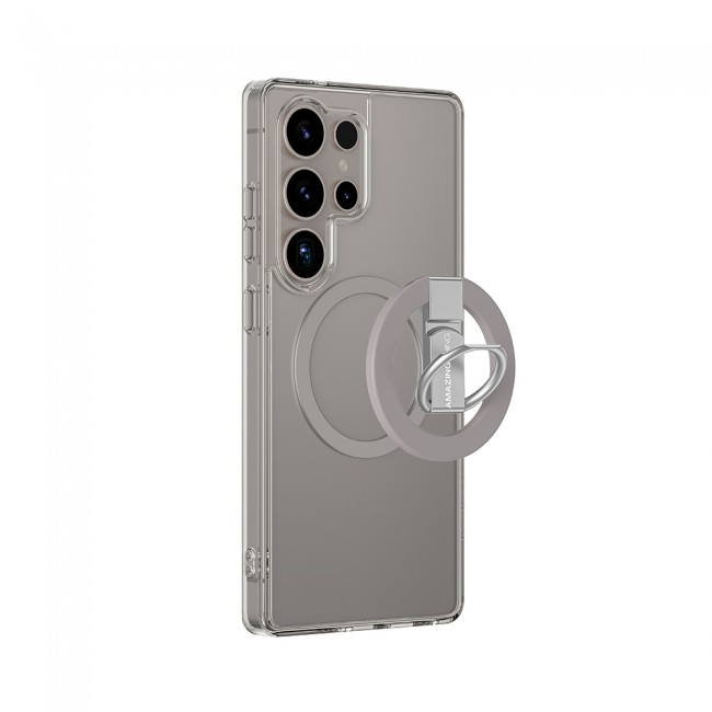 Galaxy S25 Ultra Kılıf Magsafe Şarj Özellikli Yüzük Standlı Amazingthing Minimal Grip Serisi Kapak Galaxy S25 Ultra Kılıf Magsafe Şarj Özellikli Yüzük Standlı Amazingthing Minimal Grip Serisi Kapak