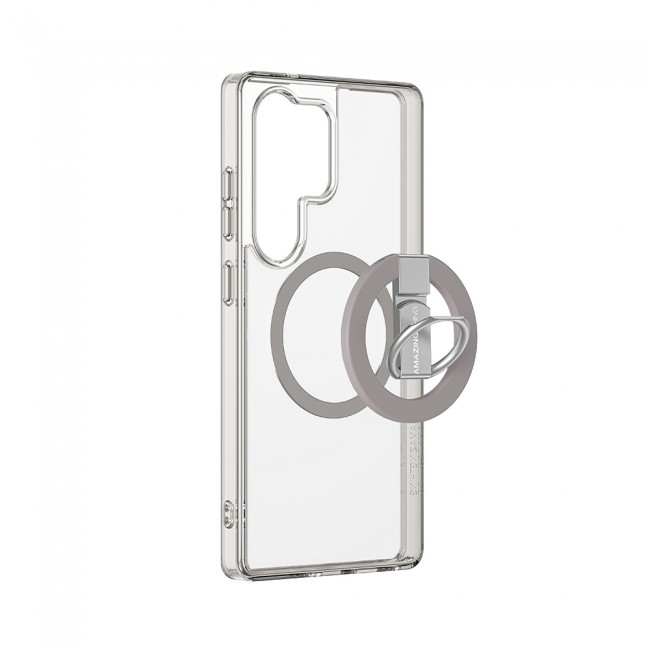 Galaxy S25 Ultra Kılıf Magsafe Şarj Özellikli Yüzük Standlı Amazingthing Minimal Grip Serisi Kapak Galaxy S25 Ultra Kılıf Magsafe Şarj Özellikli Yüzük Standlı Amazingthing Minimal Grip Serisi Kapak