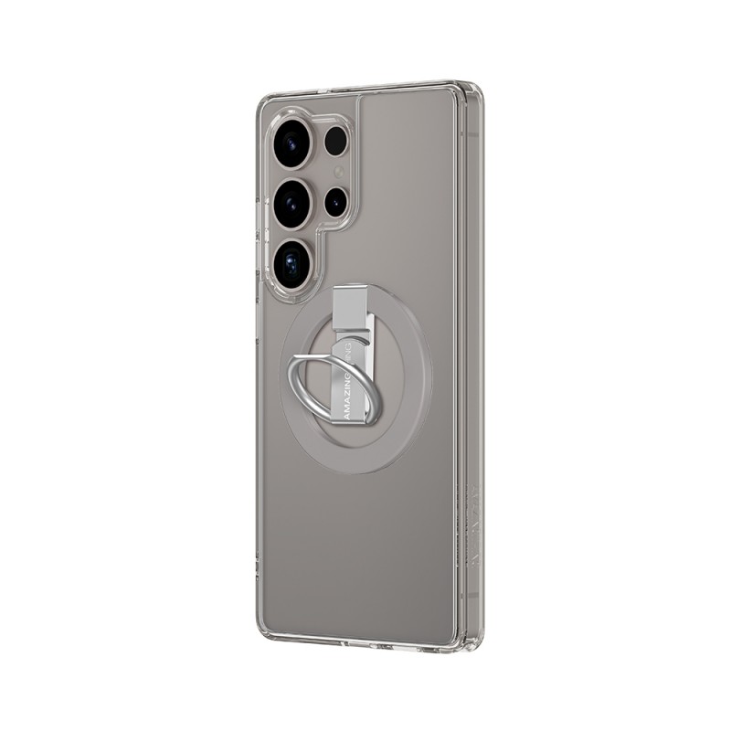 Bal-z Galaxy S25 Ultra Kılıf M-safe Şarj Özellikli Yüzük Standlı Amazingthing Minimal Grip Serisi Kapak