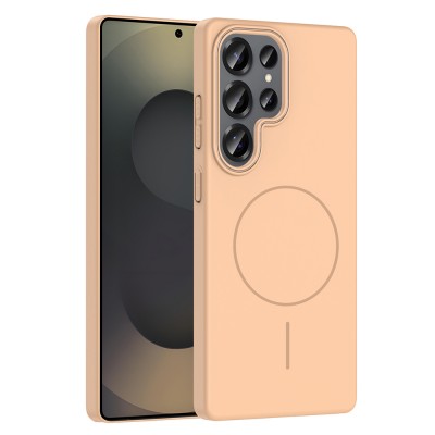 Bal-z Galaxy S25 Ultra Kılıf M-safe Şarj Özellikli Zore Ruby Sert Kapak