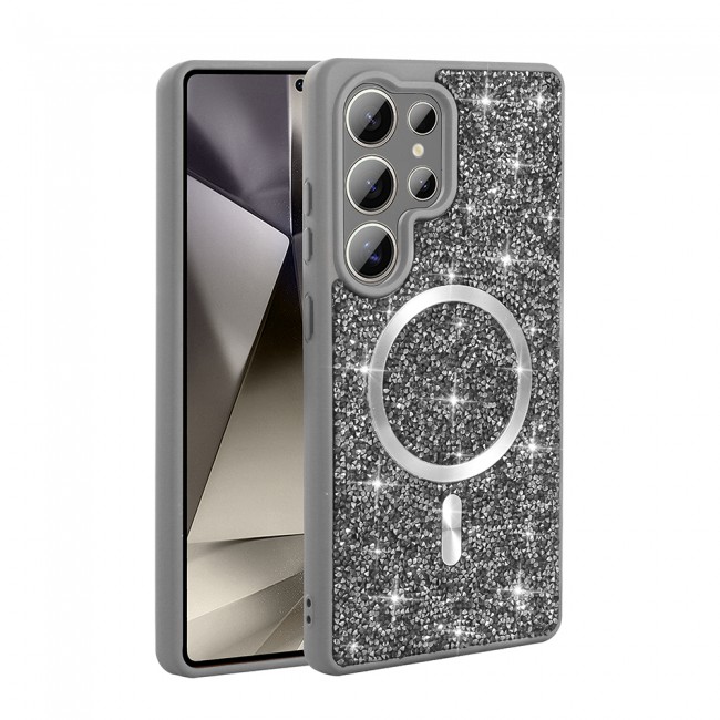 Galaxy S25 Ultra Kılıf Pırlanta Tasarımlı M-safe Şarj Özellikli Zore Mozaik Silikon Kapak Galaxy S25 Ultra Kılıf Pırlanta Tasarımlı M-safe Şarj Özellikli Zore Mozaik Silikon Kapak