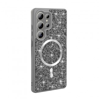 Galaxy S25 Ultra Kılıf Pırlanta Tasarımlı M-safe Şarj Özellikli Zore Mozaik Silikon Kapak Galaxy S25 Ultra Kılıf Pırlanta Tasarımlı M-safe Şarj Özellikli Zore Mozaik Silikon Kapak