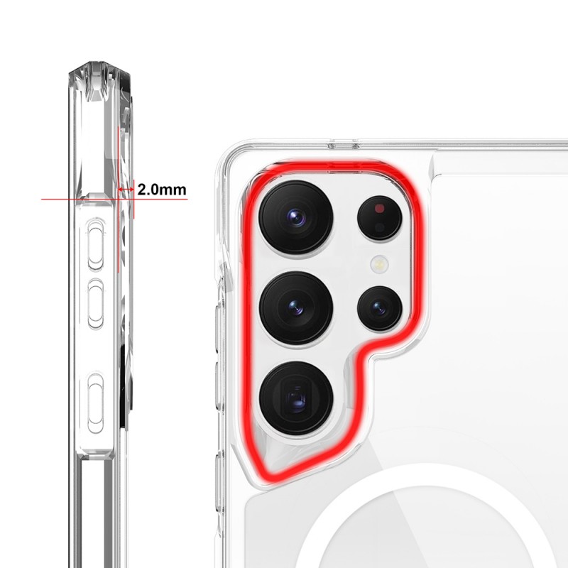 Bal-z Galaxy S25 Ultra Kılıf Zore M-safe Şarj Özellikli T-Max M-safe Kapak