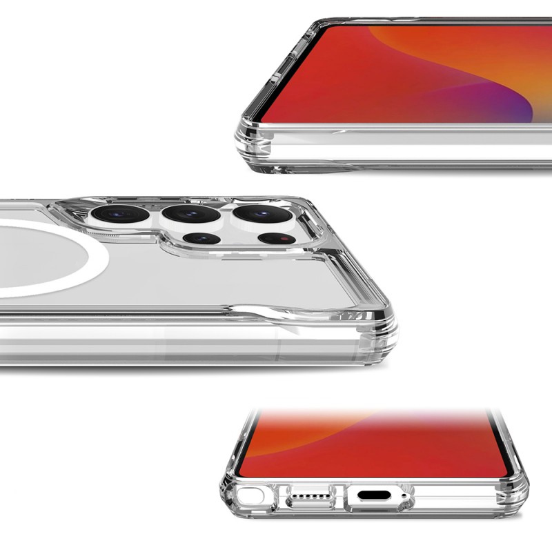 Bal-z Galaxy S25 Ultra Kılıf Zore M-safe Şarj Özellikli T-Max M-safe Kapak