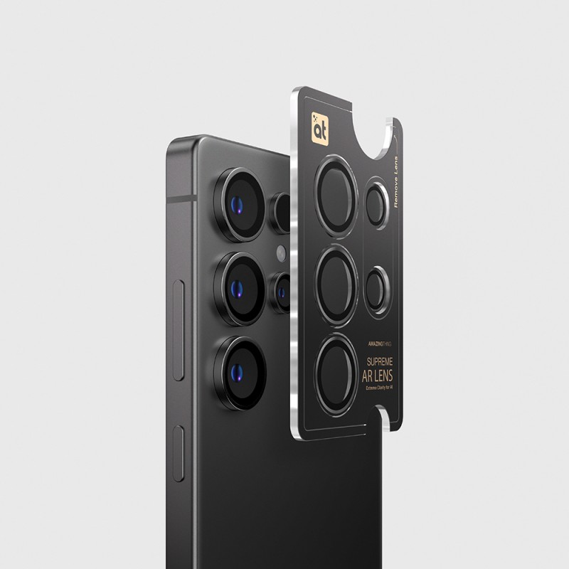 Bal-z Galaxy S25 Ultra Amazingthing Anti Reflective Kamera Lens Koruyucu + Kolay Uygulama Aparatlı