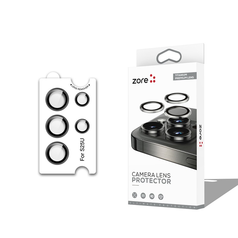 Bal-z Galaxy S25 Ultra  CL-12 Premium Safir Parmak İzi Bırakmayan Anti-Reflective Kamera Lens Koruyucu