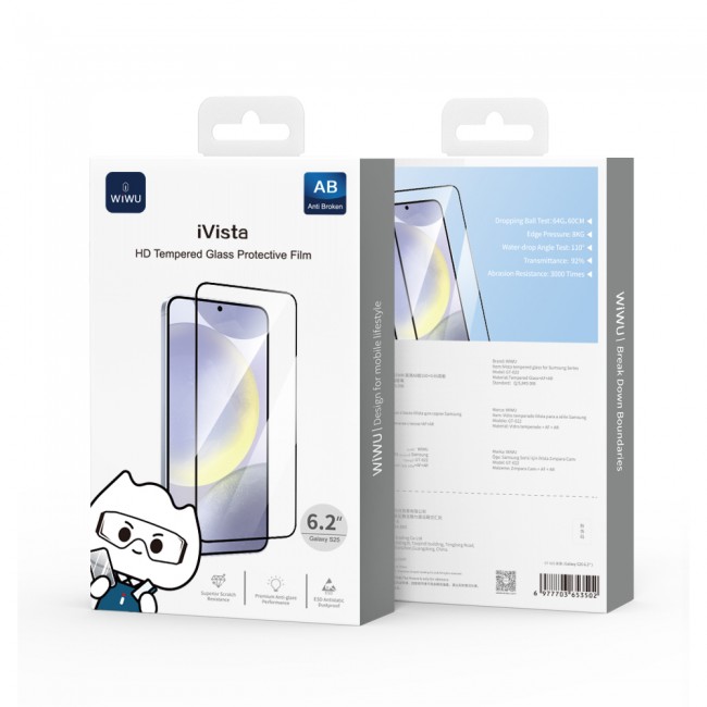 Galaxy S25 Wiwu iVista Super Hardness Ekran Koruyucu Galaxy S25 Wiwu iVista Super Hardness Ekran Koruyucu