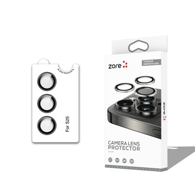 Bal-z Galaxy S25  CL-12 Premium Safir Parmak İzi Bırakmayan Anti-Reflective Kamera Lens Koruyucu