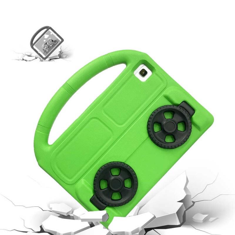Bal-z Galaxy Tab A7 10.4 T500 2020  Wheel Car Tekerlek Standlı Tablet Eva Silikon Kılıf