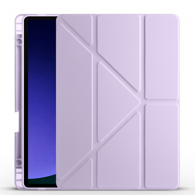 Galaxy Tab S10 FE Kılıf Zore Tri Folding Kalem Bölmeli Standlı Kılıf Galaxy Tab S10 FE Kılıf Zore Tri Folding Kalem Bölmeli Standlı Kılıf
