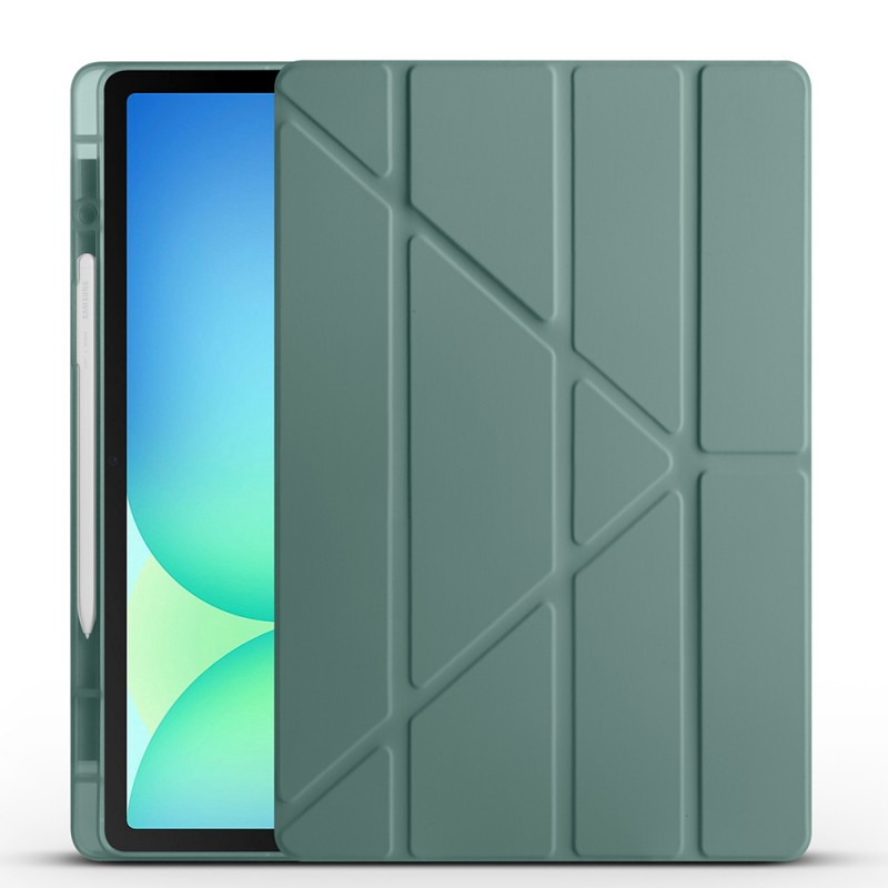 Bal-z Galaxy Tab S10 FE Plus Kılıf  Tri Folding Kalem Bölmeli Standlı Kılıf