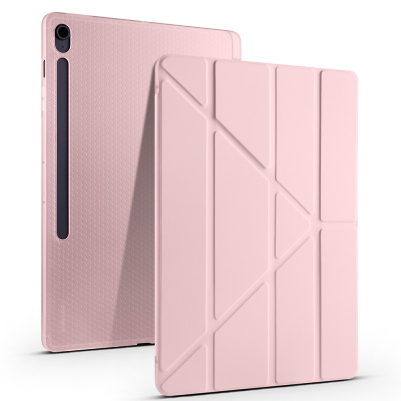 Bal-z Galaxy Tab S10 FE Plus Kılıf  Tri Folding Kalem Bölmeli Standlı Kılıf