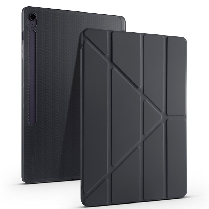 Bal-z Galaxy Tab S10 FE Plus Kılıf  Tri Folding Kalem Bölmeli Standlı Kılıf