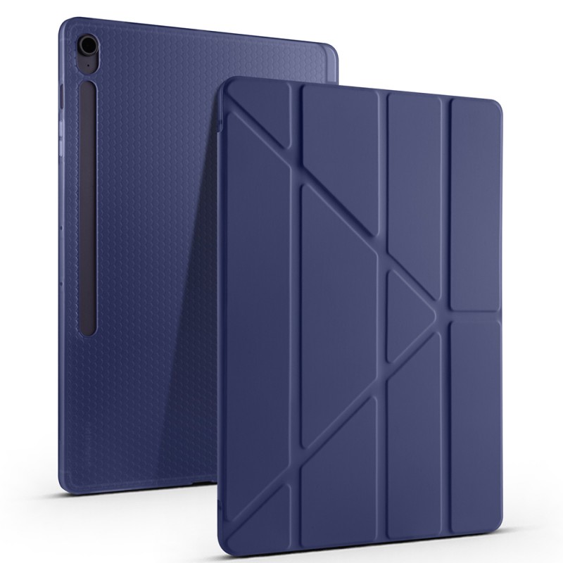 Bal-z Galaxy Tab S10 FE Plus Kılıf  Tri Folding Kalem Bölmeli Standlı Kılıf