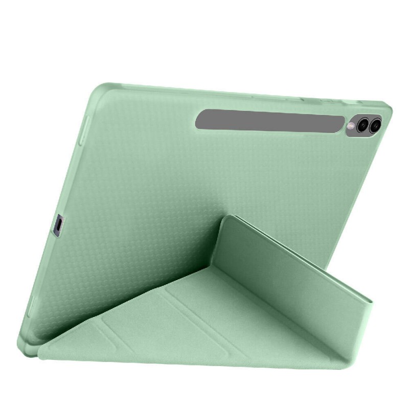 Bal-z Galaxy Tab S10 Plus Kılıf Zore Tri Folding Kalem Bölmeli Standlı Kılıf