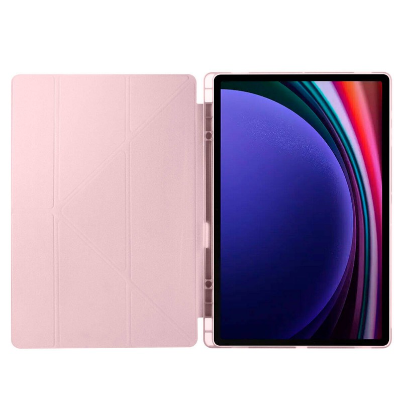 Bal-z Galaxy Tab S10 Ultra Kılıf Zore Tri Folding Kalem Bölmeli Standlı Kılıf