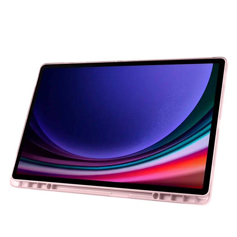 Bal-z Galaxy Tab S10 Ultra Kılıf Zore Tri Folding Kalem Bölmeli Standlı Kılıf