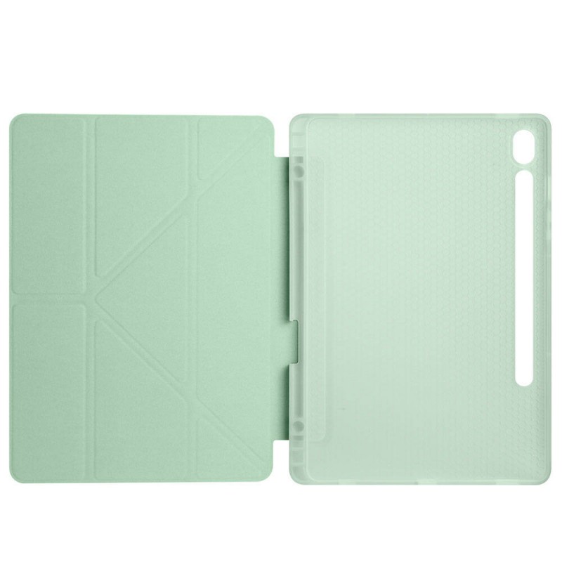 Bal-z Galaxy Tab S9 FE Kılıf  Tri Folding Kalem Bölmeli Standlı Kılıf