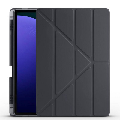 Bal-z Galaxy Tab S9 FE Plus Kılıf  Tri Folding Kalem Bölmeli Standlı Kılıf