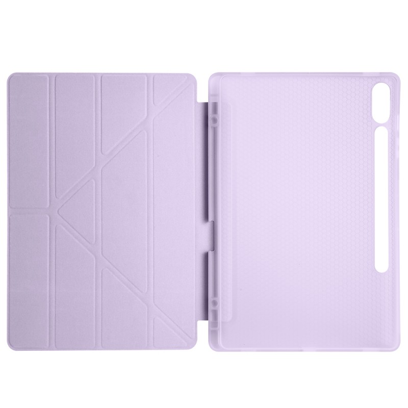 Bal-z Galaxy Tab S9 FE Plus Kılıf  Tri Folding Kalem Bölmeli Standlı Kılıf