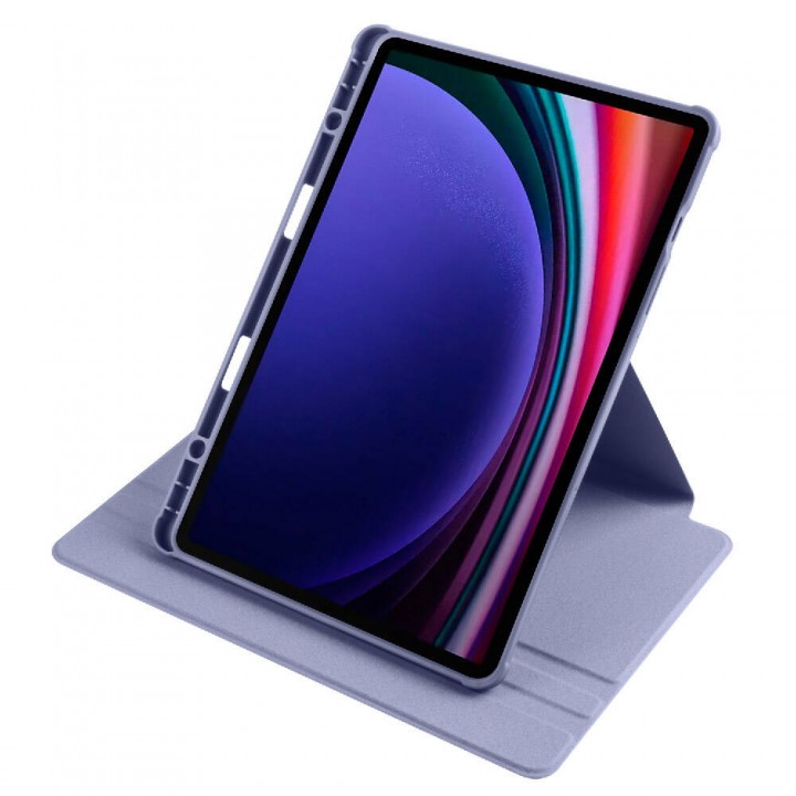 Galaxy Tab S9 Kılıf Zore Termik Kalem Bölmeli Dönebilen Standlı Kılıf