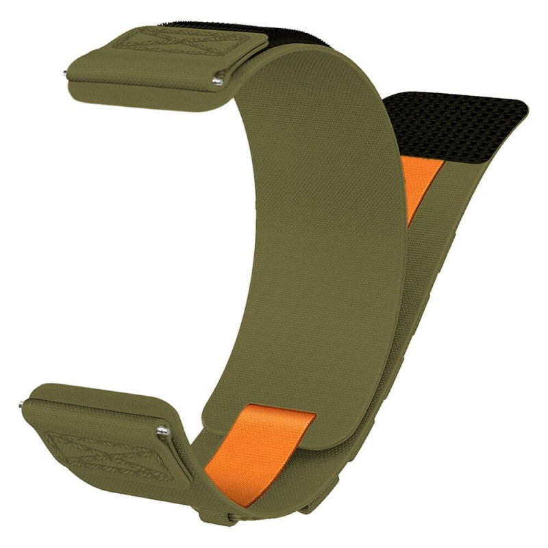 Bal-z Galaxy Watch 42mm  KRD-112 20mm Orbital Örgülü Halat Tasarımlı Naylon Kumaş Hasır Kordon