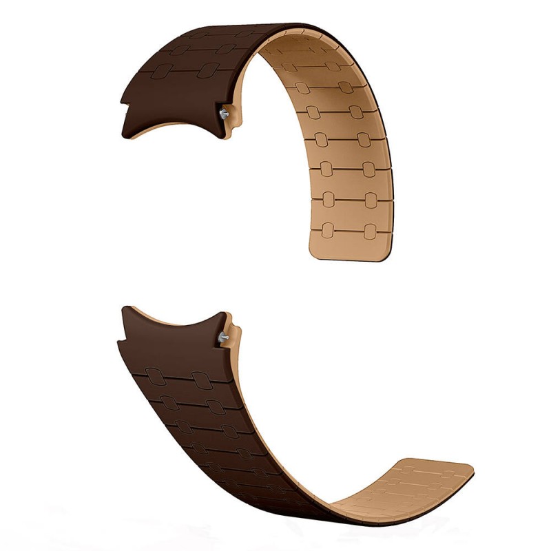 Bal-z Galaxy Watch 5 44mm  KRD-111 20mm Çizgili Desenli Silikon Kordon