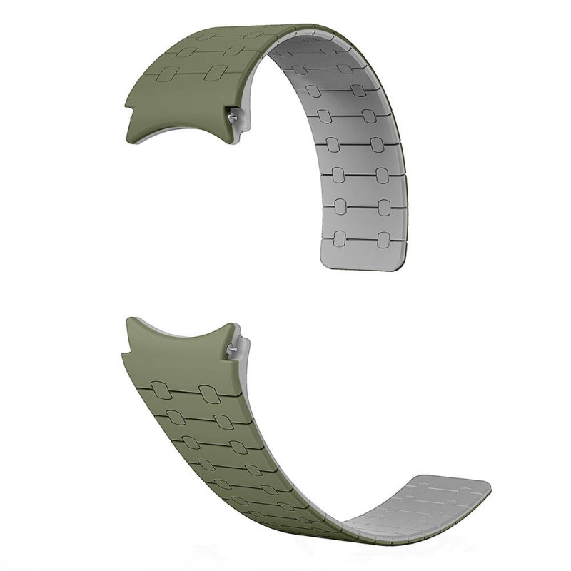 Bal-z Galaxy Watch 5 44mm  KRD-111 20mm Çizgili Desenli Silikon Kordon