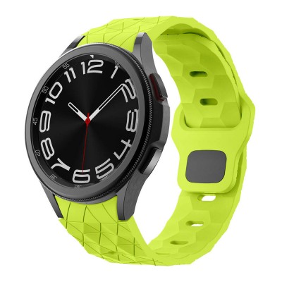 Bal-z Galaxy Watch 5 44mm  KRD-116 20mm Futbol Desenli Spor Tasarımlı Silikon Kordon