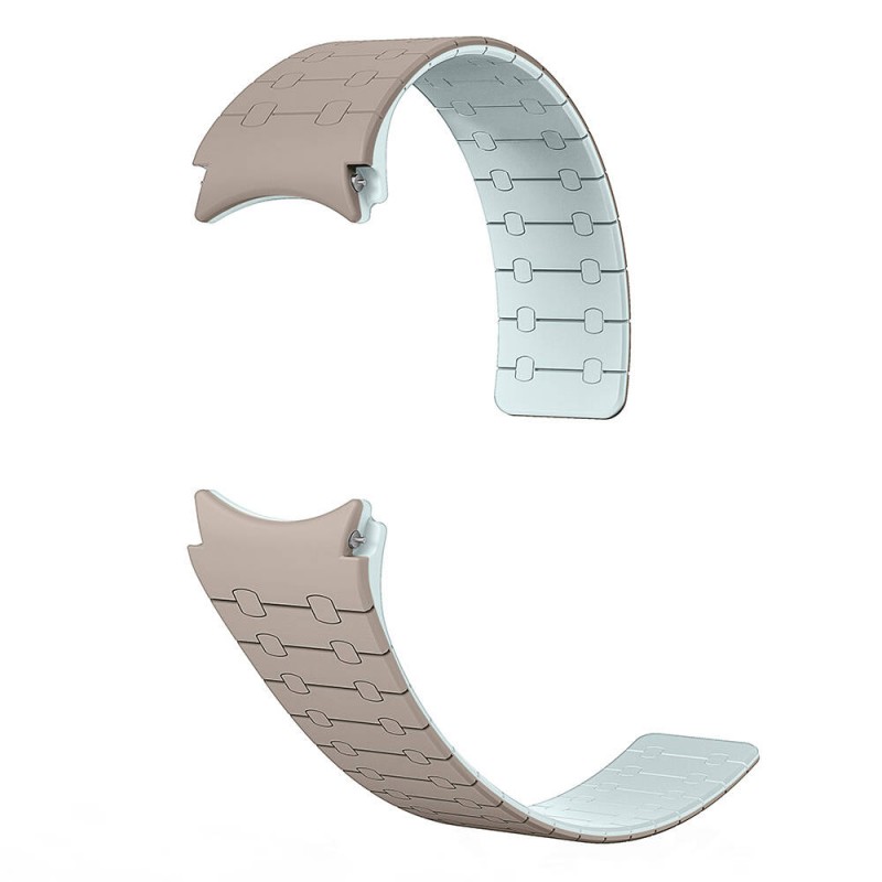 Bal-z Galaxy Watch 6 44mm  KRD-111 20mm Çizgili Desenli Silikon Kordon