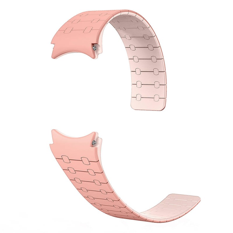 Bal-z Galaxy Watch 6 44mm  KRD-111 20mm Çizgili Desenli Silikon Kordon