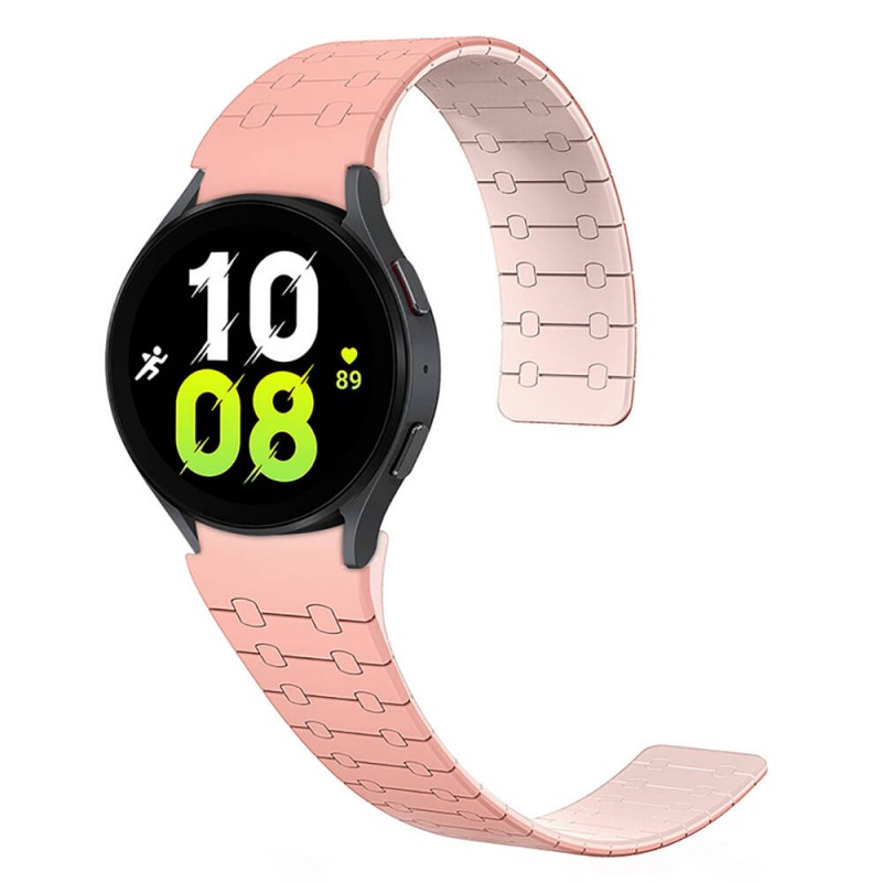 Bal-z Galaxy Watch 6 44mm  KRD-111 20mm Çizgili Desenli Silikon Kordon