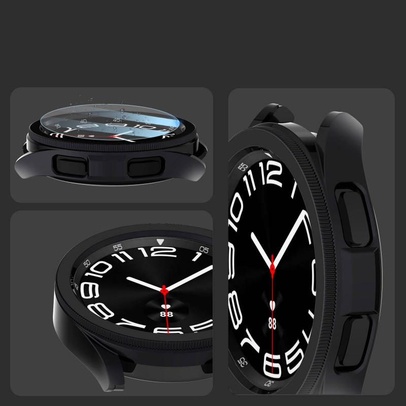 Bal-z Galaxy Watch 6 Classic 47mm Sert PC Kasa ve Ekran Koruyucu  Watch Gard 29