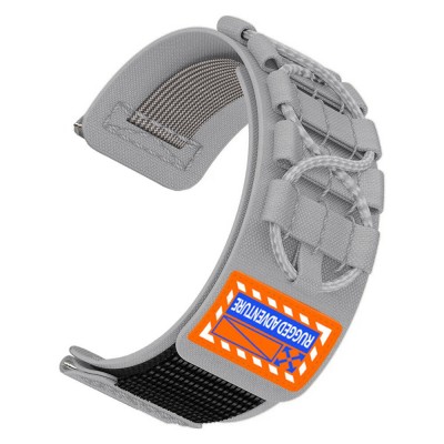 Bal-z Galaxy Watch Active 2 44mm  KRD-112 20mm Orbital Örgülü Halat Tasarımlı Naylon Kumaş Hasır Kordon