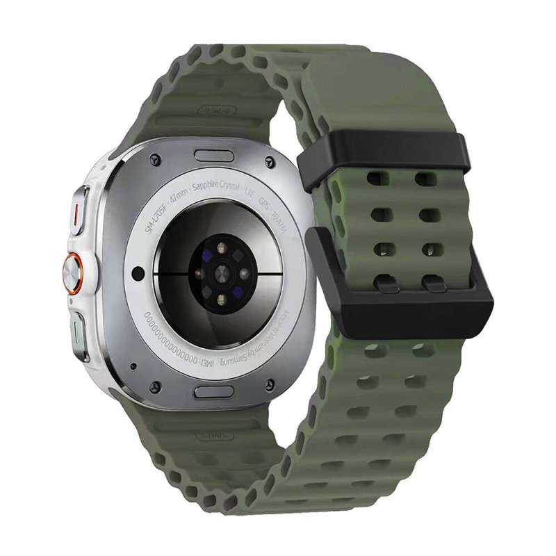 Bal-z Galaxy Watch Ultra 47mm  KRD-118 Tırtıklı Tasarım Silikon Kordon