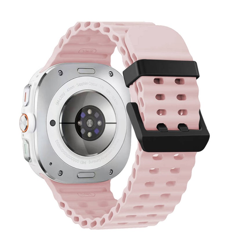 Bal-z Galaxy Watch Ultra 47mm  KRD-118 Tırtıklı Tasarım Silikon Kordon