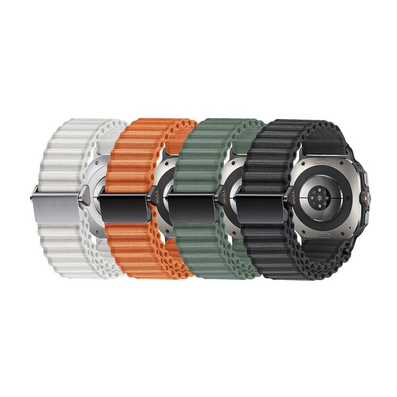 Bal-z ​​Galaxy Watch Ultra 47mm  KRD-120 Naylon Kumaş Hasır Örgülü Kordon