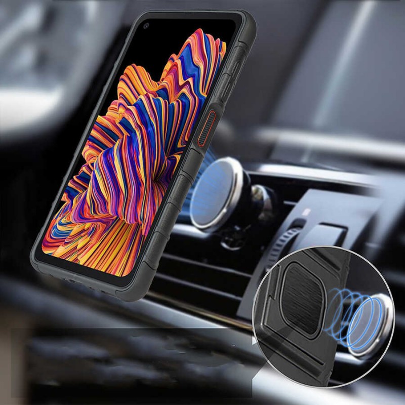 Bal-z Galaxy XCover Pro Kılıf  Double Clip Kapak