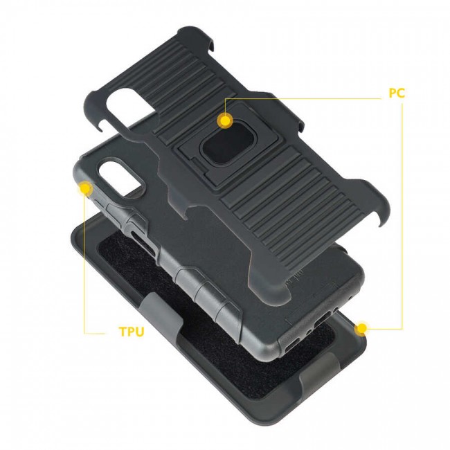 Galaxy XCover Pro Kılıf Zore Double Clip Kapak Galaxy XCover Pro Kılıf Zore Double Clip Kapak