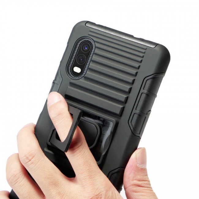 Galaxy XCover Pro Kılıf Zore Double Clip Kapak Galaxy XCover Pro Kılıf Zore Double Clip Kapak