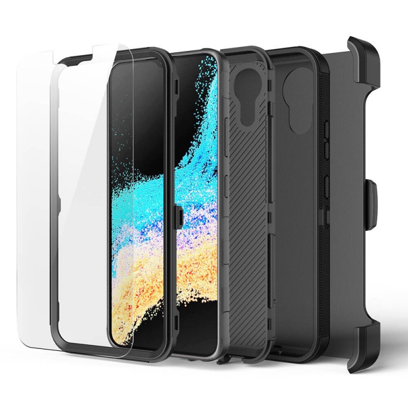 Bal-z Galaxy XCover7 Pro Kılıf  Double Clip Kapak