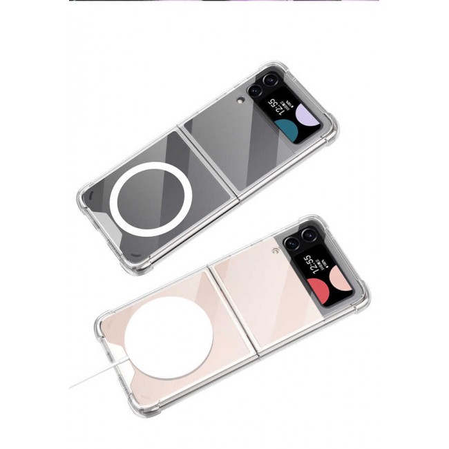 Galaxy Z Flip 3 Kılıf Wireless Şarj Özellikli Airbagli Zore Kıpta Anti Shock Magsafe Kapak Galaxy Z Flip 3 Kılıf Wireless Şarj Özellikli Airbagli Zore Kıpta Anti Shock Magsafe Kapak