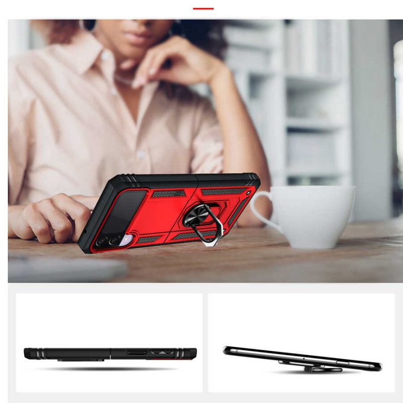 Bal-z Galaxy Z Flip 3 Kılıf  Vega Kapak