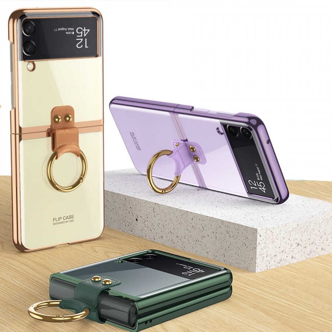 Galaxy Z Flip 3 Kılıf Zore Yüzüklü Kıpta Kapak Galaxy Z Flip 3 Kılıf Zore Yüzüklü Kıpta Kapak