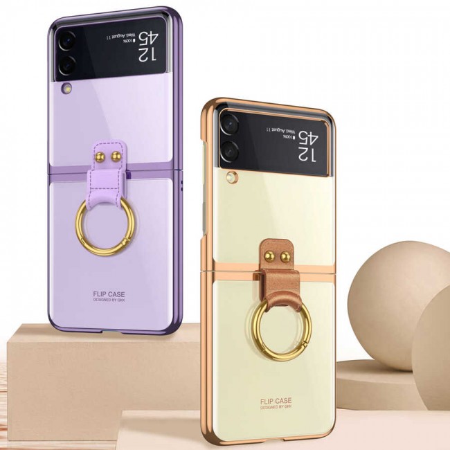 Galaxy Z Flip 3 Kılıf Zore Yüzüklü Kıpta Kapak Galaxy Z Flip 3 Kılıf Zore Yüzüklü Kıpta Kapak