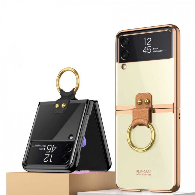 Galaxy Z Flip 3 Kılıf Zore Yüzüklü Kıpta Kapak Galaxy Z Flip 3 Kılıf Zore Yüzüklü Kıpta Kapak