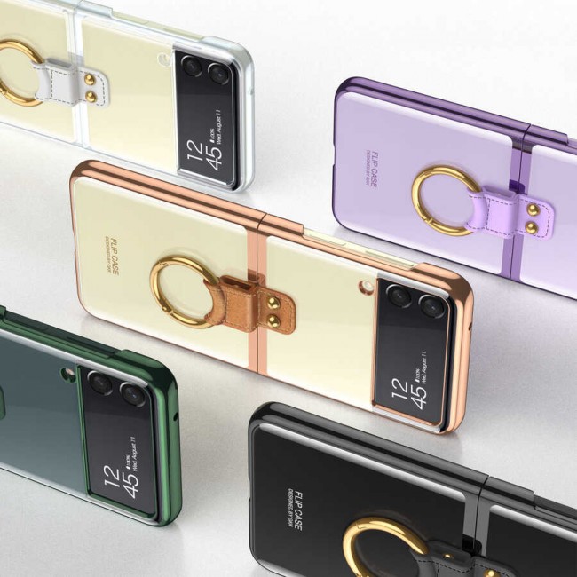 Galaxy Z Flip 3 Kılıf Zore Yüzüklü Kıpta Kapak Galaxy Z Flip 3 Kılıf Zore Yüzüklü Kıpta Kapak