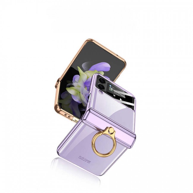 Galaxy Z Flip 4 Kılıf Zore Kıpta Yüzüklü Lens Korumalı Kapak Galaxy Z Flip 4 Kılıf Zore Kıpta Yüzüklü Lens Korumalı Kapak