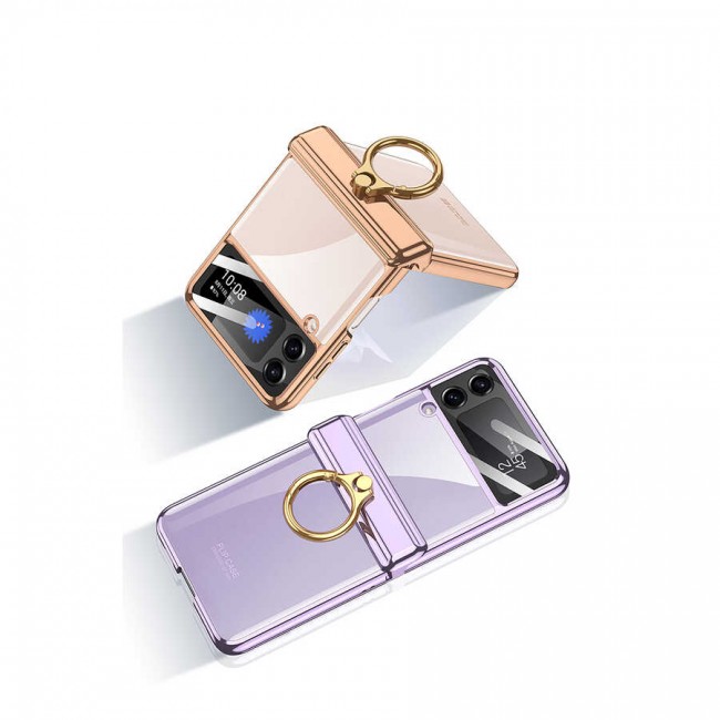 Galaxy Z Flip 4 Kılıf Zore Kıpta Yüzüklü Lens Korumalı Kapak Galaxy Z Flip 4 Kılıf Zore Kıpta Yüzüklü Lens Korumalı Kapak